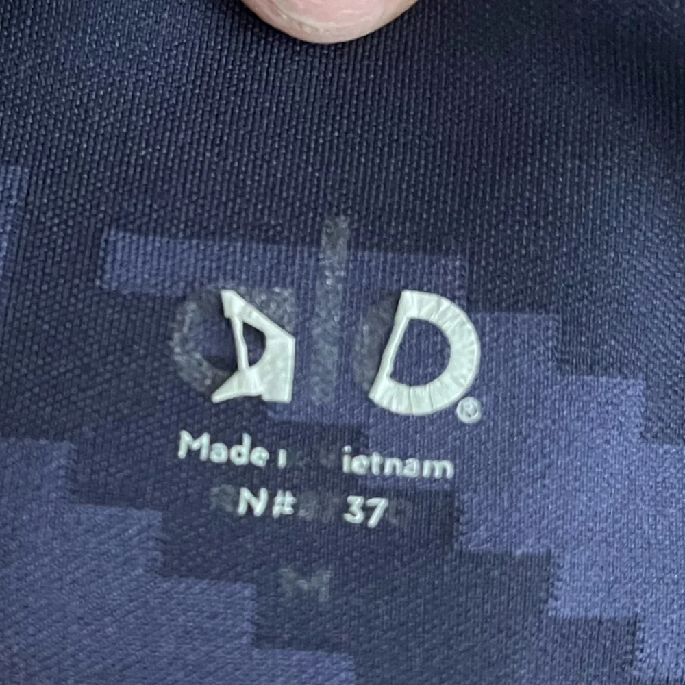 Alo Yoga High Waisted Leggings Navy Camo Houndstooth Print Athletic Size M 7/8 - Picture 5 of 6